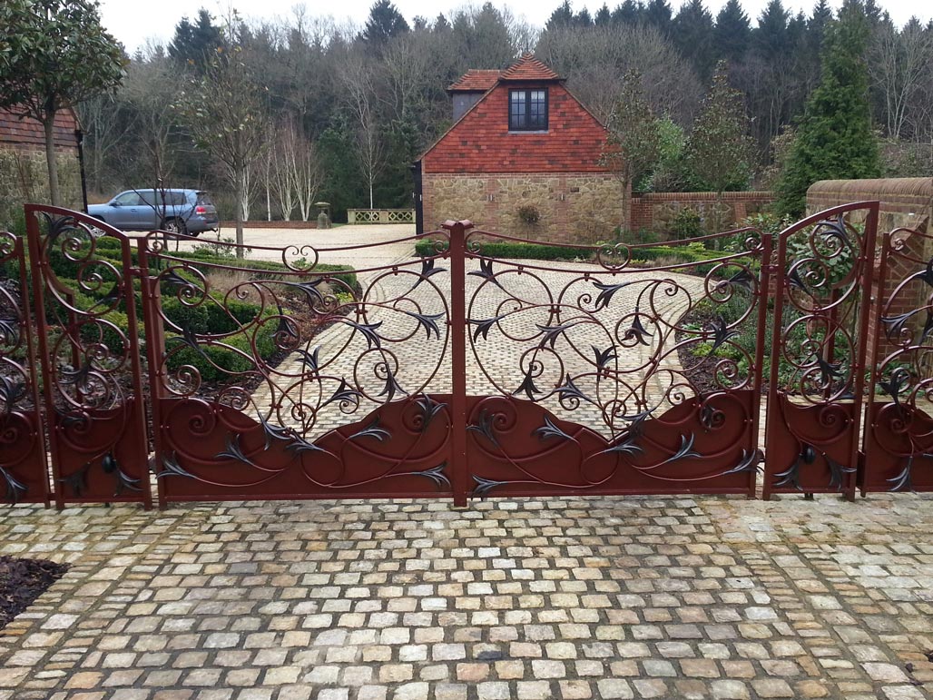 Bronze Lillies Gate