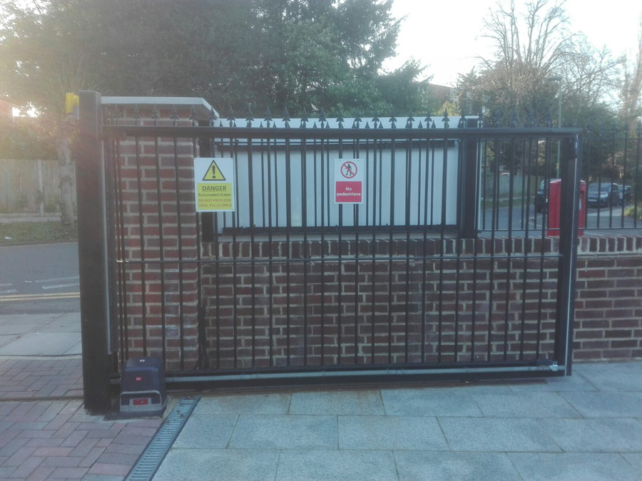 Hendon Estate Steel Slider Gates