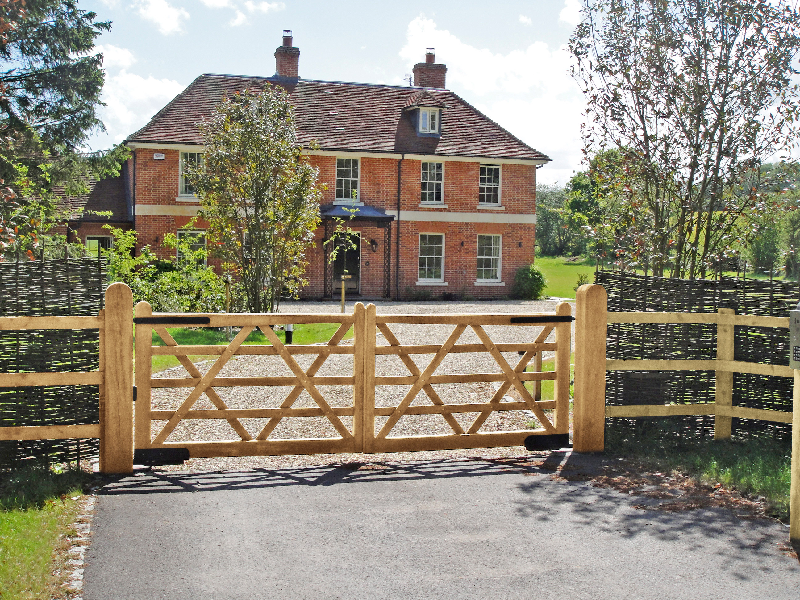 Ascot 5 Bar Wooden Gates | Beta Security